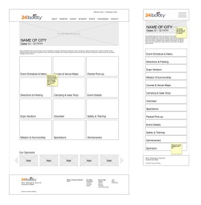 Events Wireframes